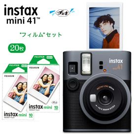 【フィルム20枚付き】チェキ instax mini 41 インスタントカメラ 富士フイルム FUJIFILM instax mini JP チェキカメラ 新品 チェキ41 instax mini41 最新 最新機種 インスタックス フィルム付き ギフト プレゼント