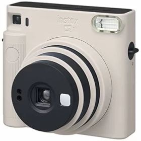 【中古】富士フイルムFUJIFILM インスタントカメラ "チェキスクエア"instax SQUARE SQ1 チョークホワイト INS SQ 1 WHITE
