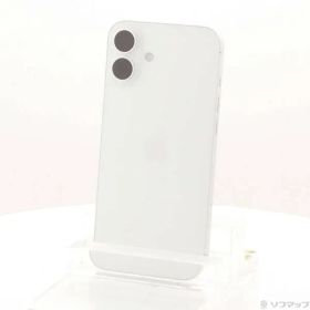 〔中古品〕 iPhone16 Plus 128GB ホワイト MXVC3J／A SIMフリー【344】