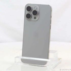 【中古】Apple(アップル) iPhone15 Pro Max 1TB ナチュラルチタニウム MU713J／A SIMフリー 【198-ud】
