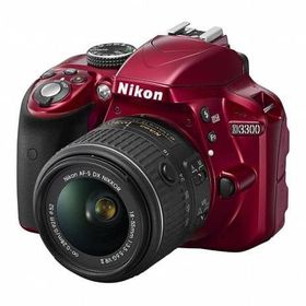 Nikon デジタル一眼レフカメラ D3300 18-55 VRII レンズキット (レッド) [D3300LKRD]（AVケーブル・取扱説明書・外箱状態難） カメラ