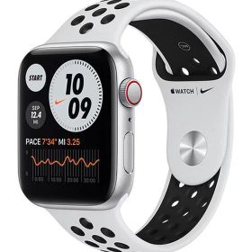 【中古】【安心保証】 SE 第1世代[44mm/セルラー]アルミ シルバー Apple Watch Nike