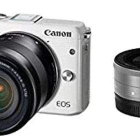 【中古】(非常に良い)Canon ミラーレス一眼カメラ EOS M3 ダブルレンズキット(ホワイト) EF-M18-55mm F3.5-5.6 IS STM EF-M22mm F2 STM 付属 EOSM3WH-WLK