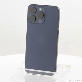 〔中古品〕 iPhone15 Pro Max 256GB ブルーチタニウム MU6T3J／A SIMフリー【344】