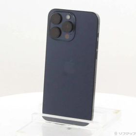 〔中古品〕 iPhone15 Pro Max 256GB ブルーチタニウム MU6T3J／A SIMフリー【258】