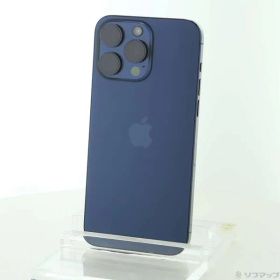 〔中古品〕 iPhone15 Pro Max 1TB ブルーチタニウム MU723J／A SIMフリー【344】