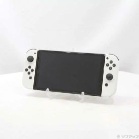 【中古】Nintendo(任天堂) Nintendo Switch 有機ELモデル Joy-Con(L)／(R) ホワイト 【377-ud】