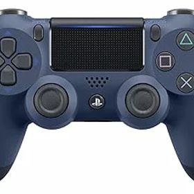 【中古】【純正品】ワイヤレスコントローラー (DUALSHOCK 4) ミッドナイト・ブルー (CUH-ZCT2J22)