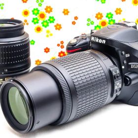 ニコン Nikon D5200☆スマホに送れる！☆ダブルレンズ！☆動画撮影可♪