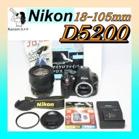大人気⭐中望遠レンズ NIKON D5200 ⭐初心者入 門セット⭐ 一眼レフ