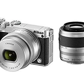 【中古】 Nikon ニコン ミラーレス一眼 Nikon ニコン 1 J5 ダブルズームキット シルバー J5WZSL