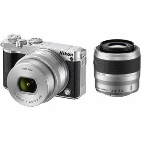 【中古】ニコン Nikon ミラーレス一眼 ニコン Nikon1 J5 ダブルズームキット シルバー J5WZSL micro