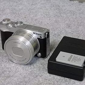 【中古】Nikon ミラーレス一眼 Nikon1 J5 標準パワーズームレンズキット シルバー J5HPLKSL