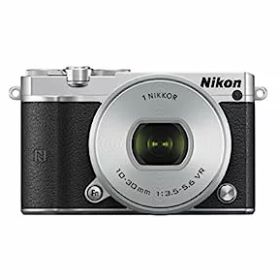 【中古】Nikon ミラーレス一眼 Nikon1 J5 標準パワーズームレンズキット シルバー J5HPLKSL