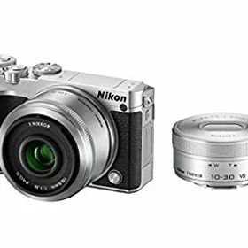 【中古】Nikon ミラーレス一眼 Nikon1 J5 ダブルレンズキット シルバー J5WLKSL qqffhab