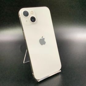 【全額返金保証】【最速発送】 iPhone 13 128GB スターライト 楽天モバイル SIMフリー 白ロム 動作確認済 81%