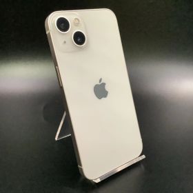 【全額返金保証】【最速発送】 iPhone 13 128GB スターライト docomo SIMフリー 白ロム 美品 動作確認済 86%
