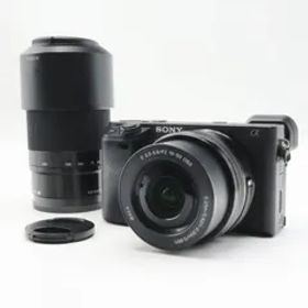 動作確認済 SONY ソニー α6400 ブラック ダブルズームレンズキット 16-50mm F3.5-5.6/55-210mm F4.5-6.3 デジタル一眼カメラ S10-t036