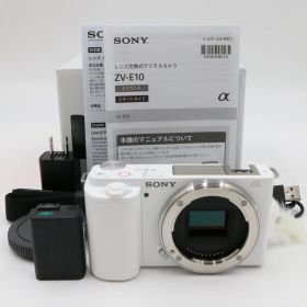 【ほぼ新品】 SONY ソニー ZV-E10 White ショット数24 枚!