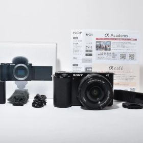 9615ショット!! 極上品 Sony ZV-E10L パワーズームレンズキット ブラック 箱付き！付属品色々！