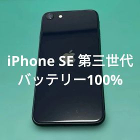【美品】iPhone SE 第3世代 ブラック 64GB バテリ100% 121