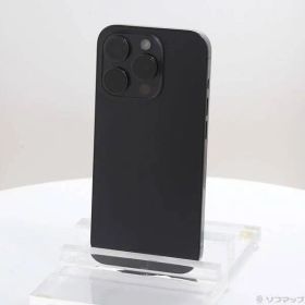 〔中古品〕 iPhone15 Pro 256GB ブラックチタニウム MTUC3J／A SIMフリー【295】