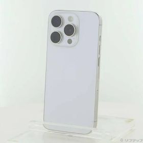 〔中古品〕 iPhone15 Pro 256GB ホワイトチタニウム MTUD3J／A SIMフリー【262】