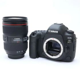 【中古】 《並品》 Canon EOS 5D Mark IV EF24-105L IS II USM レンズキット 【レンズ内クリーニング/ファインダー端子カバー部品交換/各部点検済】 [ デジタルカメラ ]
