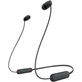 ソニー(SONY) ワイヤレスイヤホン WI-C100:Bluetooth対応/25時間スタミナ/IPX4防滴/DSEE搭載 ブラック 送料無料
