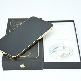 【液晶美品＊付属品完備】SIMフリー iPhone12 Pro Max 128GB ゴールド