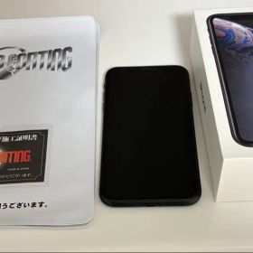 Apple iPhone XR ブラック 本体 箱、イヤホン付き