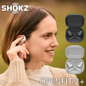 【レビュー特典付】SHOKZ OpenFit 2+ ショックス オープンフィットツープラス 完全ワイヤレスイヤフォン ｜イヤホン オープンイヤーイヤホン 耳を塞がない IP55防水性能 ノイズキャンセリング 2年保証【送料無料】【海外×】【ポイント10倍】【p0217】【NY】【着後G】