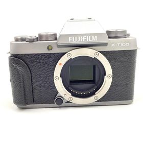 フジフイルム(富士フイルム)の【全額返金保証】【最速発送】FUJIFILM デジタル一眼 FUJIFILM X-T100 ボディ ダークシルバー 動作確認済(ミラーレス一眼)