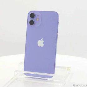 【中古】Apple(アップル) iPhone12 mini 64GB パープル MJQC3J／A SIMフリー 【368-ud】