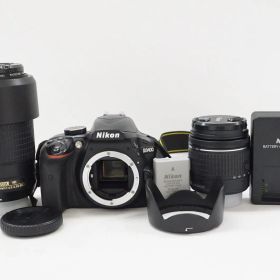 L291325)Nikon ニコン デジタル一眼レフカメラ D3400 18-55 VR 70-300 VR Kit ブラック