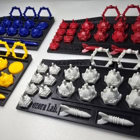 【ozora LAB】カタン 宇宙開拓者版対応プレイヤーボード 4点セット