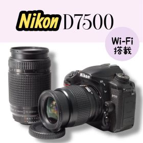 Nikon D7500 ダブルレンズキット Wi-Fi スマホ転送可能 【美品】