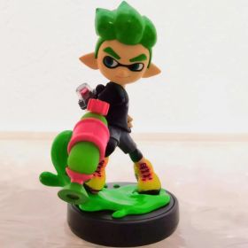 美品初期化済：amiibo ボーイ（ネオングリーン） スプラトゥーン2