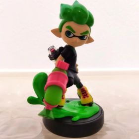 美品初期化済：amiibo ボーイ（ネオングリーン） Splatoon2