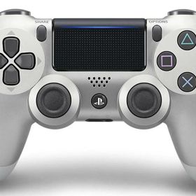 【中古】ワイヤレスコントローラー (DUALSHOCK 4) シルバー (CUH-ZCT2J15) 【メーカー生産終了】