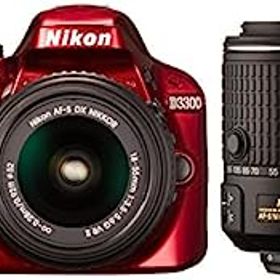 【中古】Nikon デジタル一眼レフカメラ D3300 ダブルズームキット2 レッド