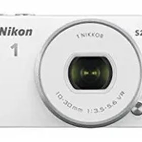 【中古】Nikon ミラーレス一眼 Nikon1 S2 標準パワーズームレンズキット ホワイト S2PLKWH