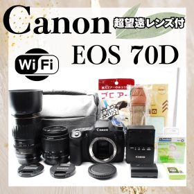 Wi-Fi搭載✨Canon EOS 70D✨ダブルレンズセット✨スマホ転送