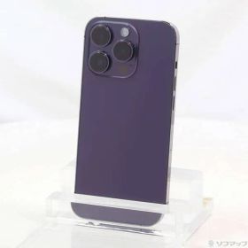 〔中古品〕 iPhone14 Pro 128GB ディープパープル MQ0F3J／A SIMフリー【348】