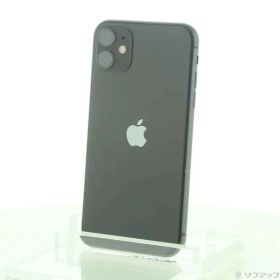 【中古】Apple(アップル) iPhone11 128GB ブラック MWM02J／A SoftBank 【198-ud】