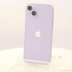 〔中古〕Apple(アップル) iPhone14 Plus 256GB パープル MQ4M3J／A SIMフリー〔276-ud〕