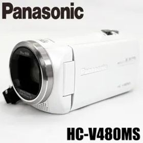 パナソニック Panasonic HC-V480MS-W ホワイト デジタルHDビデオカメラレコーダー 中古