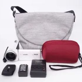 【極上品】Panasonic パナソニック HDビデオカメラ 32GB 高倍率90倍ズーム ホワイト HC-V480MS-W [S12040A]