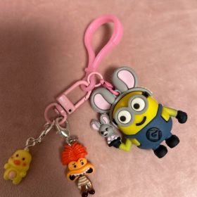 ハンドメイドミニオン ウサギ耳 キーホルダー