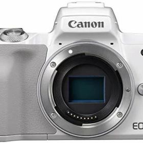 【中古】Canon ミラーレス一眼カメラ EOS Kiss M ボディー ホワイト EOSKISSMWH-BODY